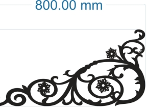 Model 2d cnc hoa góc dxf