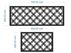 Model 2d cnc hoa văn đồng tiền