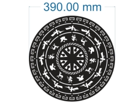 Model 2d cnc trống đồng đẹp