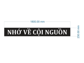 Model cắt chữ cnc nhớ về cội nguồn