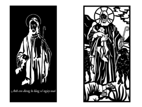 Model cắt cnc 2d chúa jesu