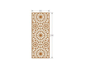 Model cắt cnc cổng 1 cánh đơn giản