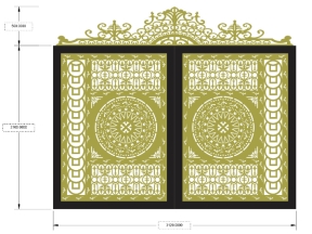 Model cắt cnc cổng 2 cánh đẹp nhất 2023
