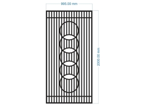 Model cắt cnc vách ngăn hoa văn tròn