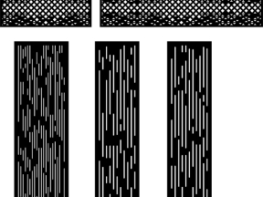 Model cnc 4 cánh kẻ sọc và ô thoáng