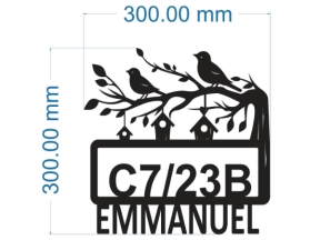 Model cnc biển hiệu nhà đẹp