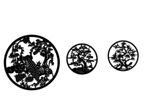 Model cnc cây tùng chim uyên ương