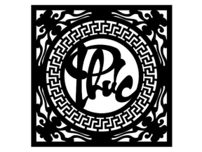 Model cnc chữ phúc vuông dxf