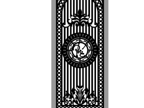 Model cnc cổng 1 cánh chữ phúc