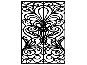 Model cnc cổng 1 cánh đẹp