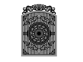 Model cnc cổng 1 cánh trống đồng đơn giản