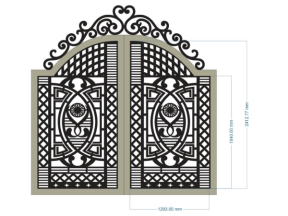 Model cnc cổng 2 cánh siêu hot