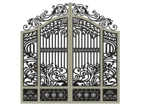 Model cnc cổng 2 cánh tân cổ điển mới nhất