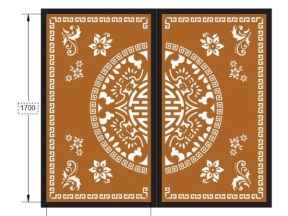 Model cnc cổng 2 cánh trống dơi siêu hot