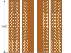 Model cnc cổng 4 bông tuyết đơn giản