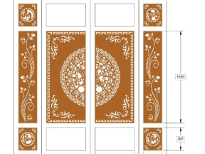 Model cnc cổng 4 cánh an khang thịnh vượng