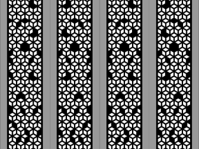 Model cnc cổng 4 cánh đơn giản 2d dxf