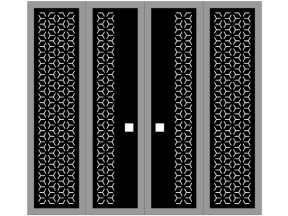 Model cnc cổng 4 cánh dxf