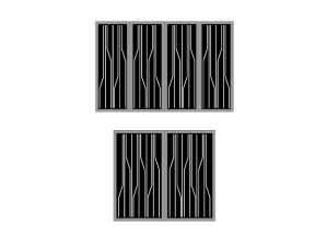 Model cnc cổng 4 cánh kẻ dọc đọc đáo