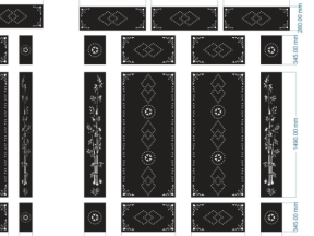 Model cnc cổng 4 cánh và 2 cánh mới