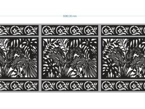 Model cnc cổng lùa cây đẹp
