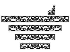 Model cnc diềm và hoa góc đẹp