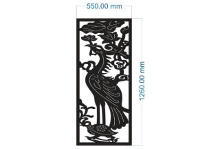 Model cnc hạc sen dxf