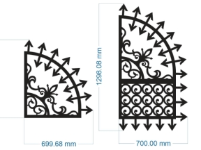 Model cnc hàng rào cổng dxf