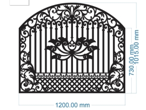 Model cnc hàng rào dxf mới
