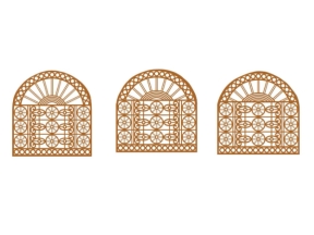 Model cnc hàng rào vòm mới nhất