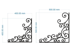 Model cnc hoa góc mái kính