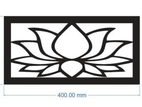 Model cnc hoa văn bông sen
