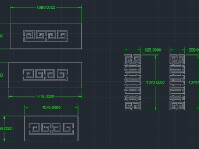 Model cnc hoa văn cổng chùa trên dxf