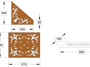Model cnc hoa văn cổng dxf mới nhất