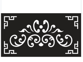 Model cnc hoa văn cổng lá tây