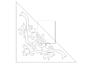 Model cnc hoa văn cổng tam giác dxf