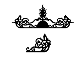 Model cnc hoa văn mái chùa đẹp