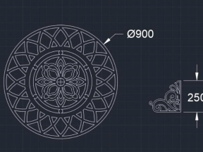 Model cnc hoa văn mái kính và hoa góc