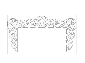 Model cnc hoa văn phía trên khung ảnh thời