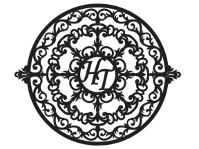 Model cnc hoa văn tròn kết hợp chữ ht