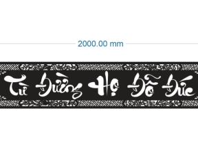 Model cnc hoành phi từ đường