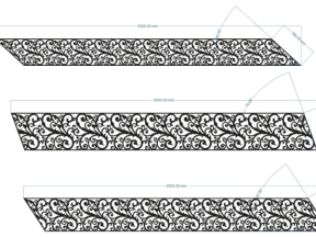 Model cnc lan can cầu thang dxf