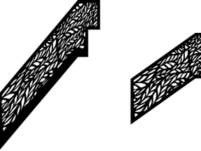 Model cnc lan can cầu thang lá