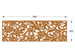 Model cnc lan can dxf lá