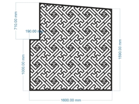 Model cnc lan can hoa văn chữ vạn