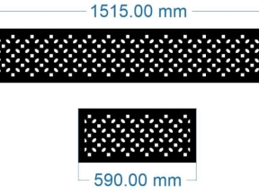 Model cnc ô thoáng cổng đơn giản