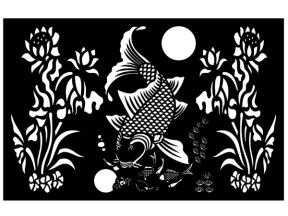 Model cnc sen cá chép chơi trăng