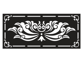 Model cnc sen hoa văn cổng