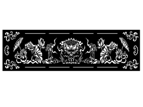 Model cnc tranh hoặc lan can sen hạc