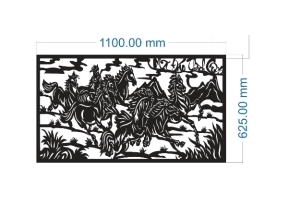 Model cnc tranh mã đáo thành công